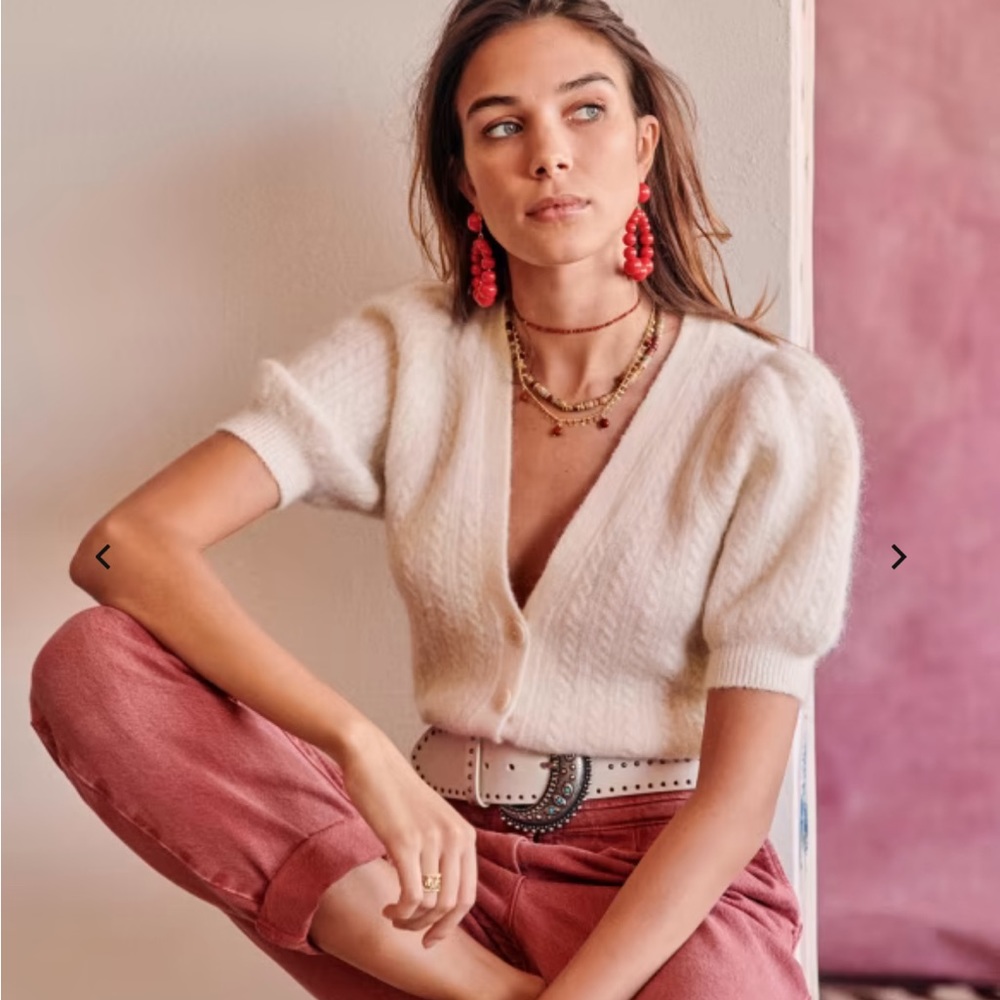 Sezane mohair cardigan size US S